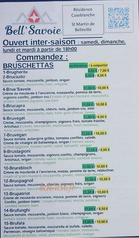 Bell'Savoie — carte page 2