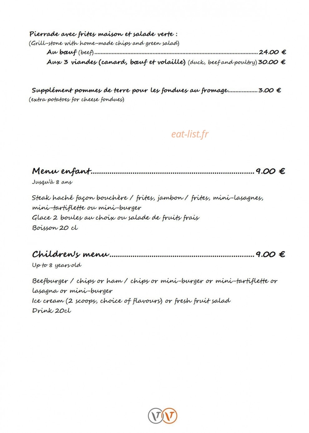 Café Péclet — carte page 6