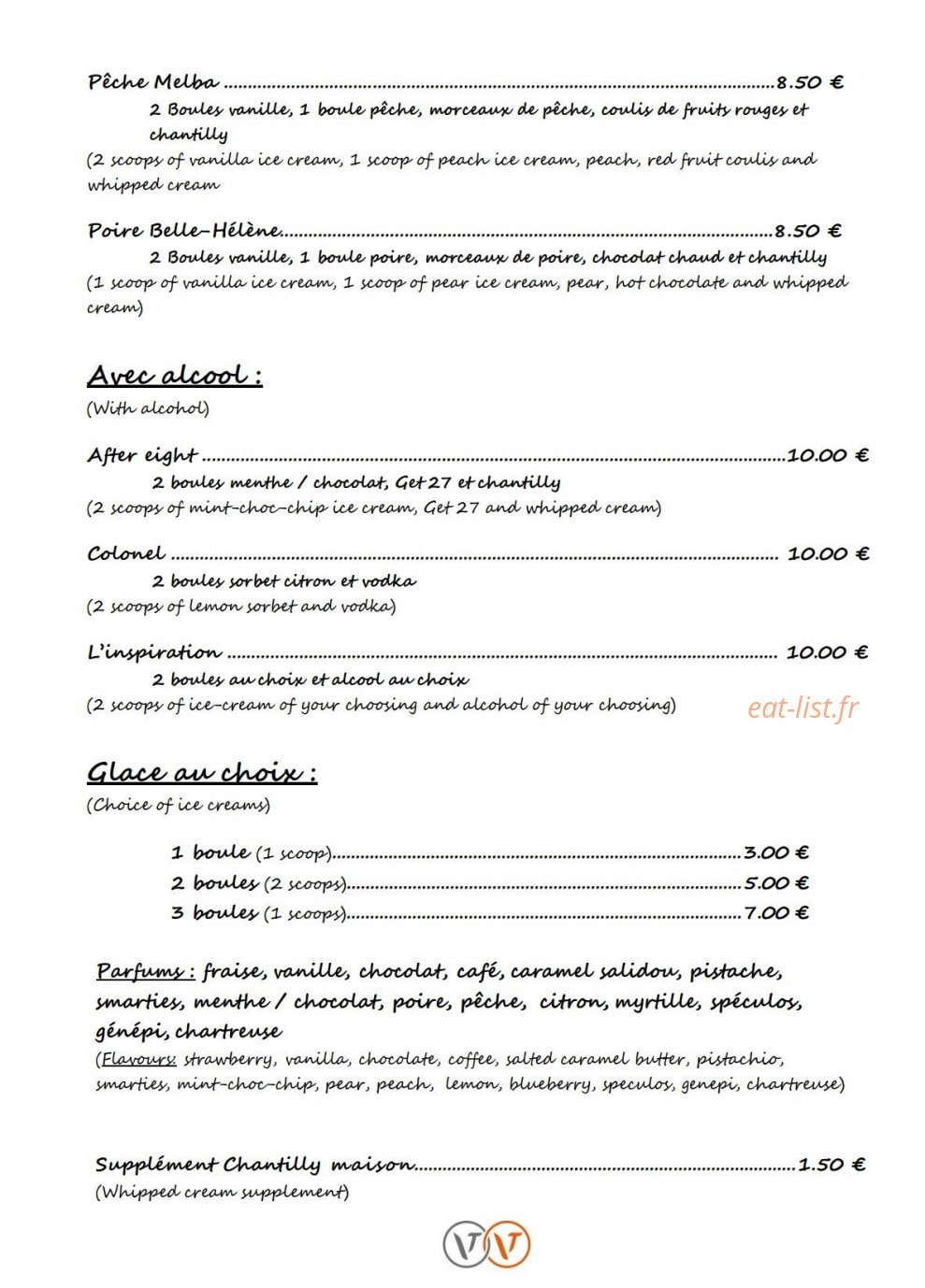 Café Péclet — carte page 9