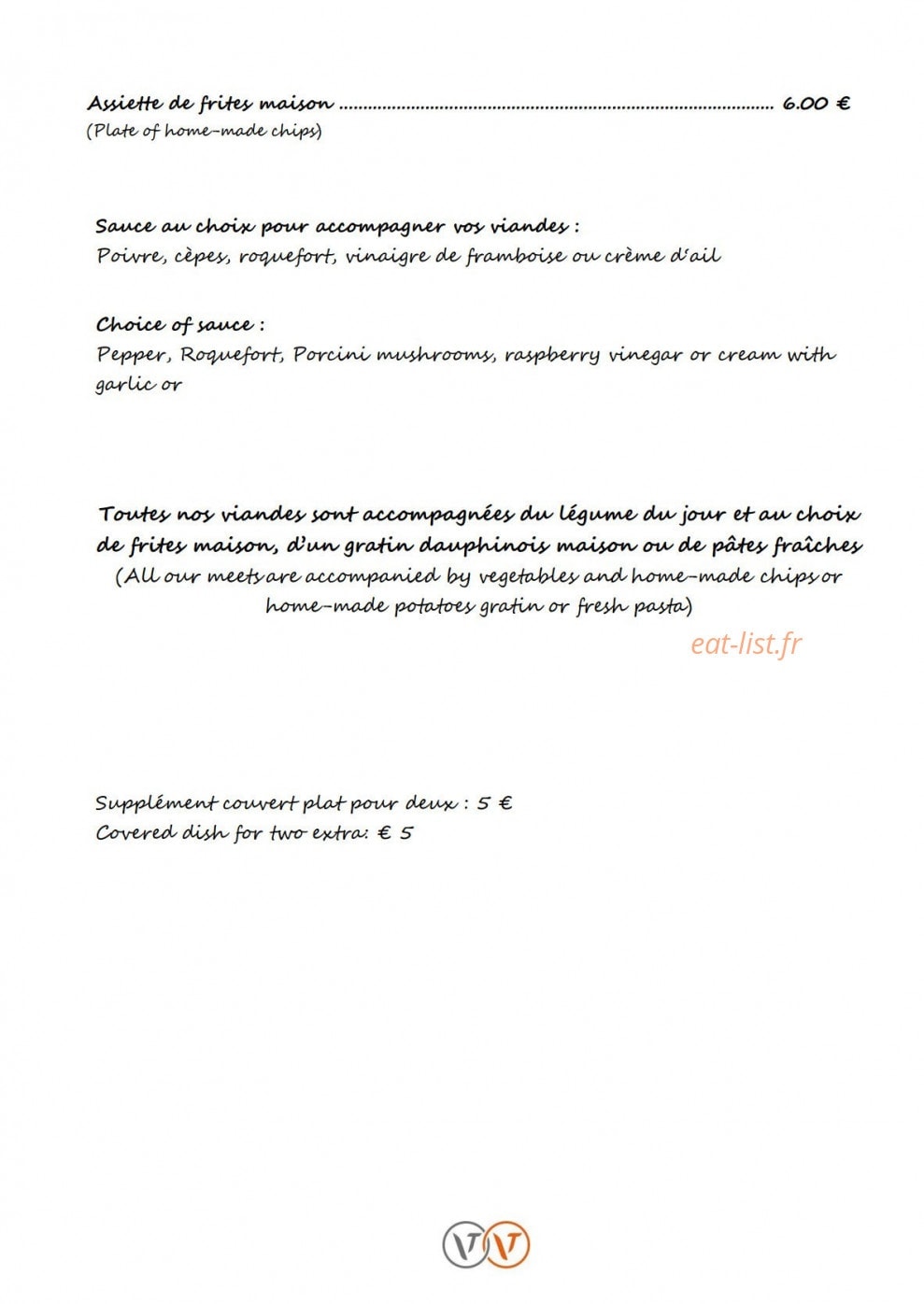 Café Péclet — carte page 3