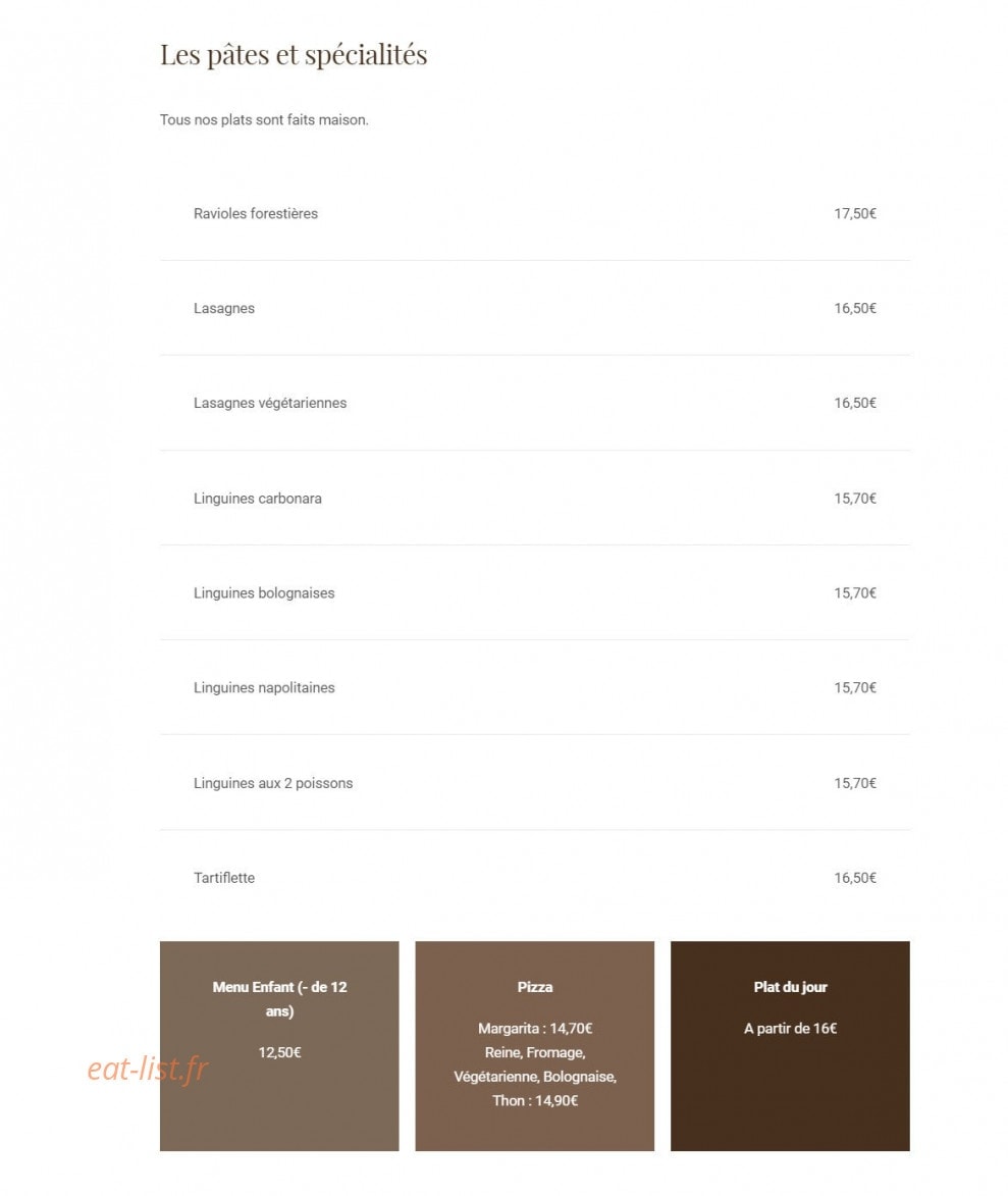 Chalet de Caron — carte page 2