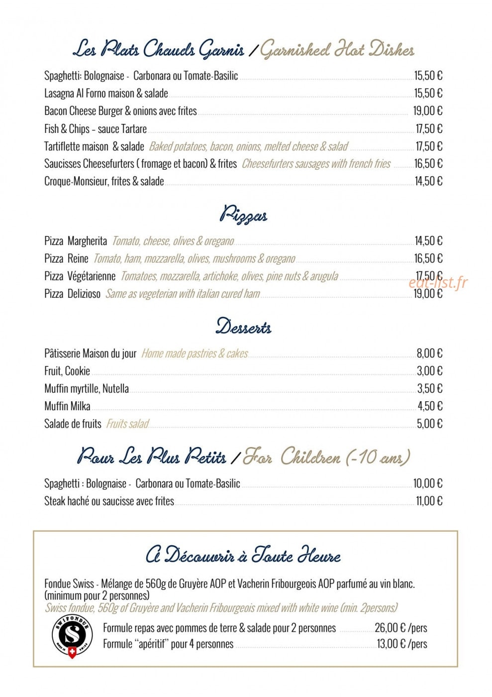 Chalet de la Marine — carte page 10