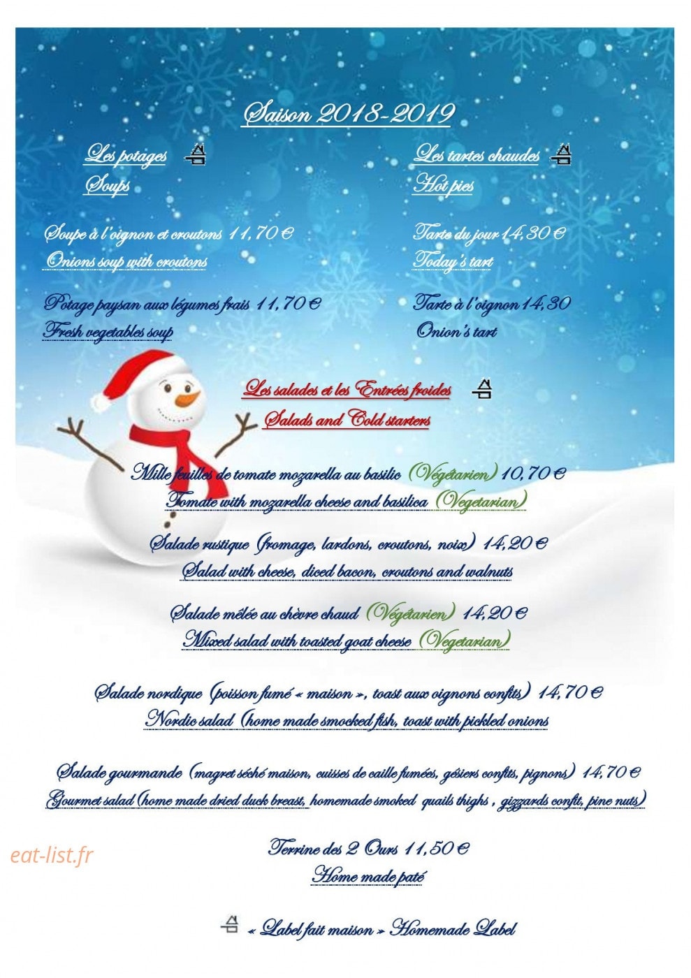 Chalet des 2 Ours — carte page 1
