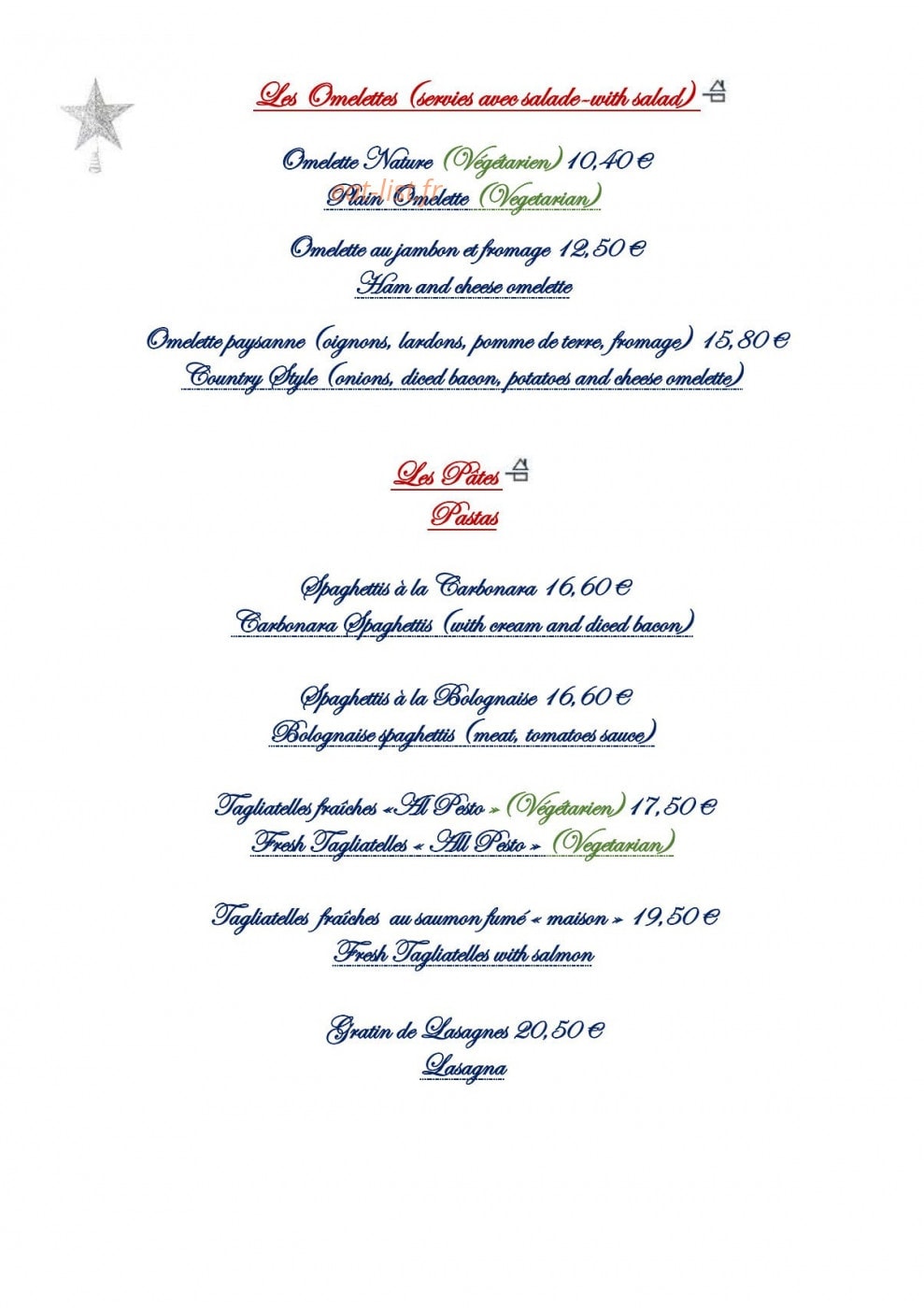 Chalet des 2 Ours — carte page 2