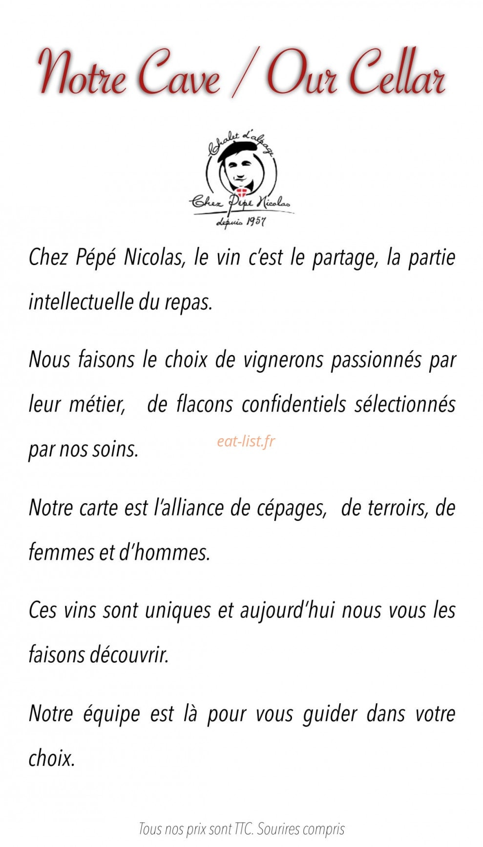 Chez Pépé Nicolas — carte page 6