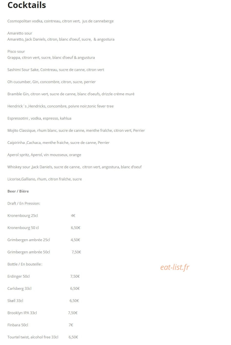 Johns — carte page 1
