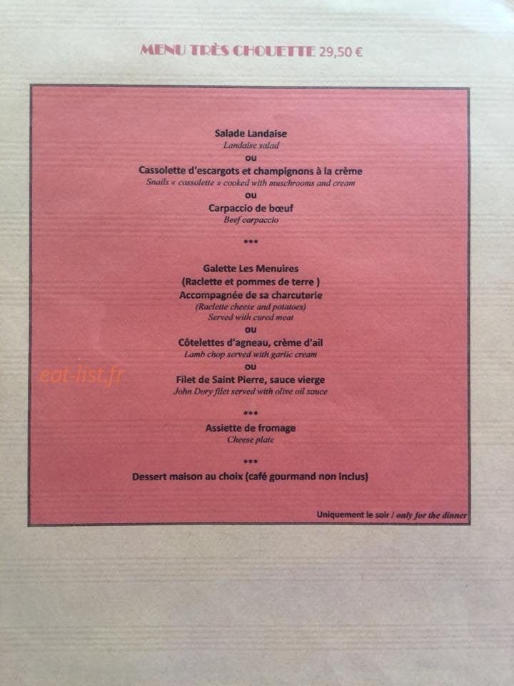 La Chouette — carte page 7