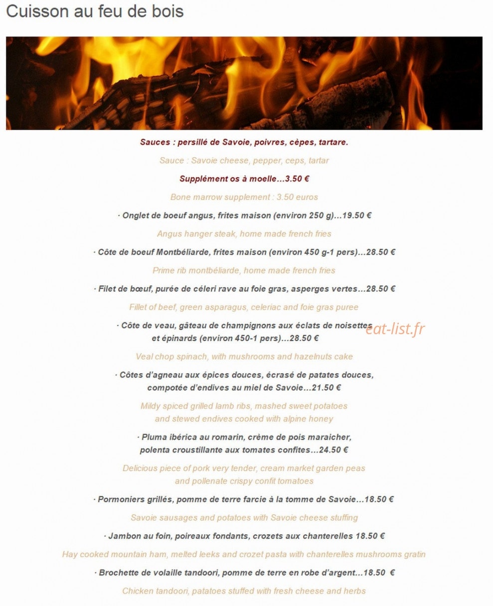 La Ferme de la Choumette — carte page 6