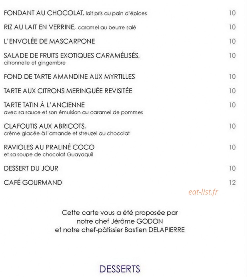 La Fruitiere — carte page 5