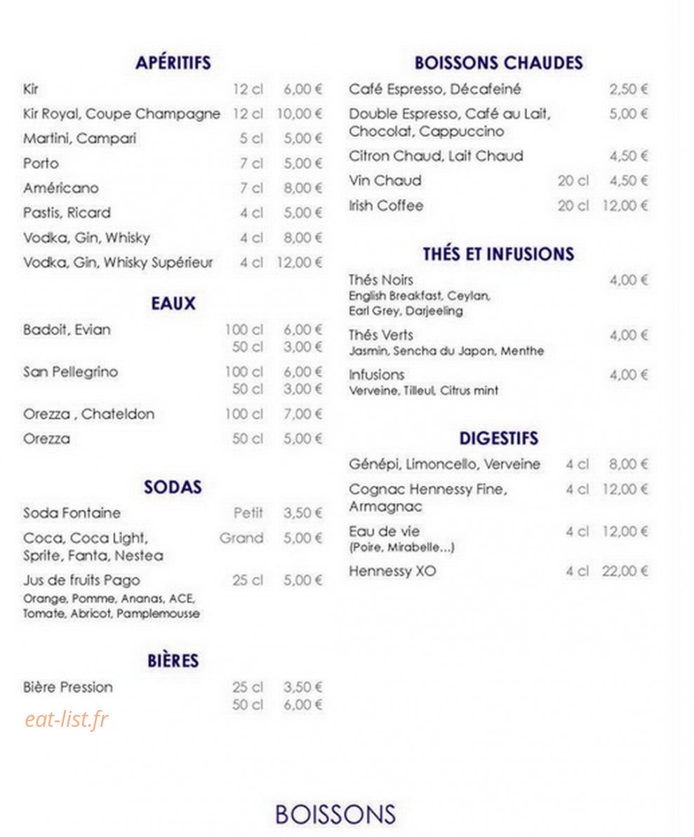 La Fruitiere — carte page 6