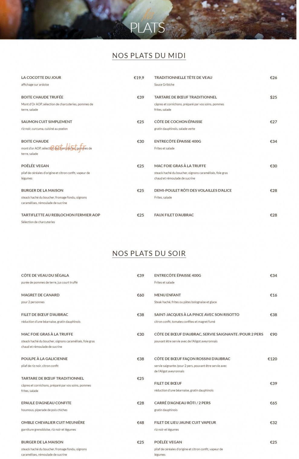La Maison Val Thorens — carte page 3