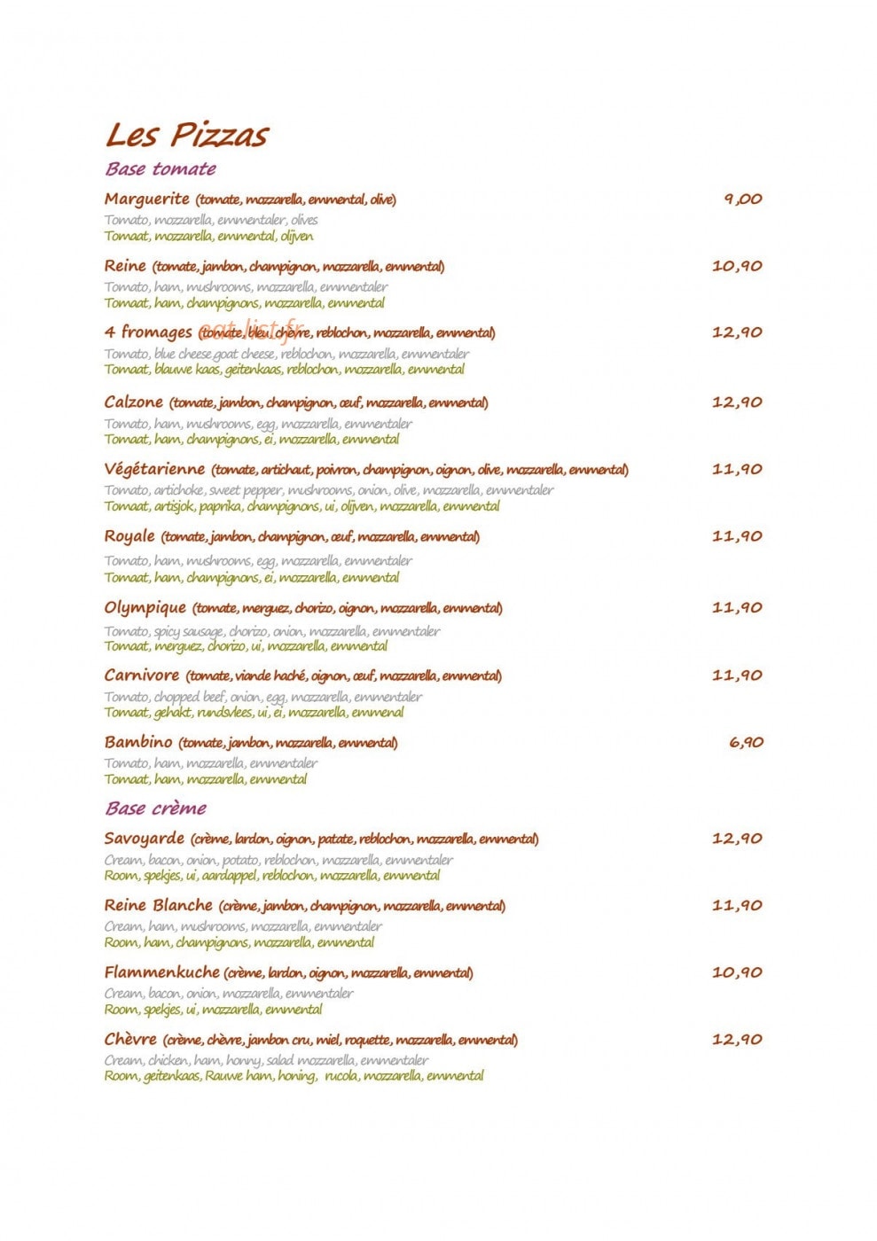 Le chalet des neiges — carte page 2