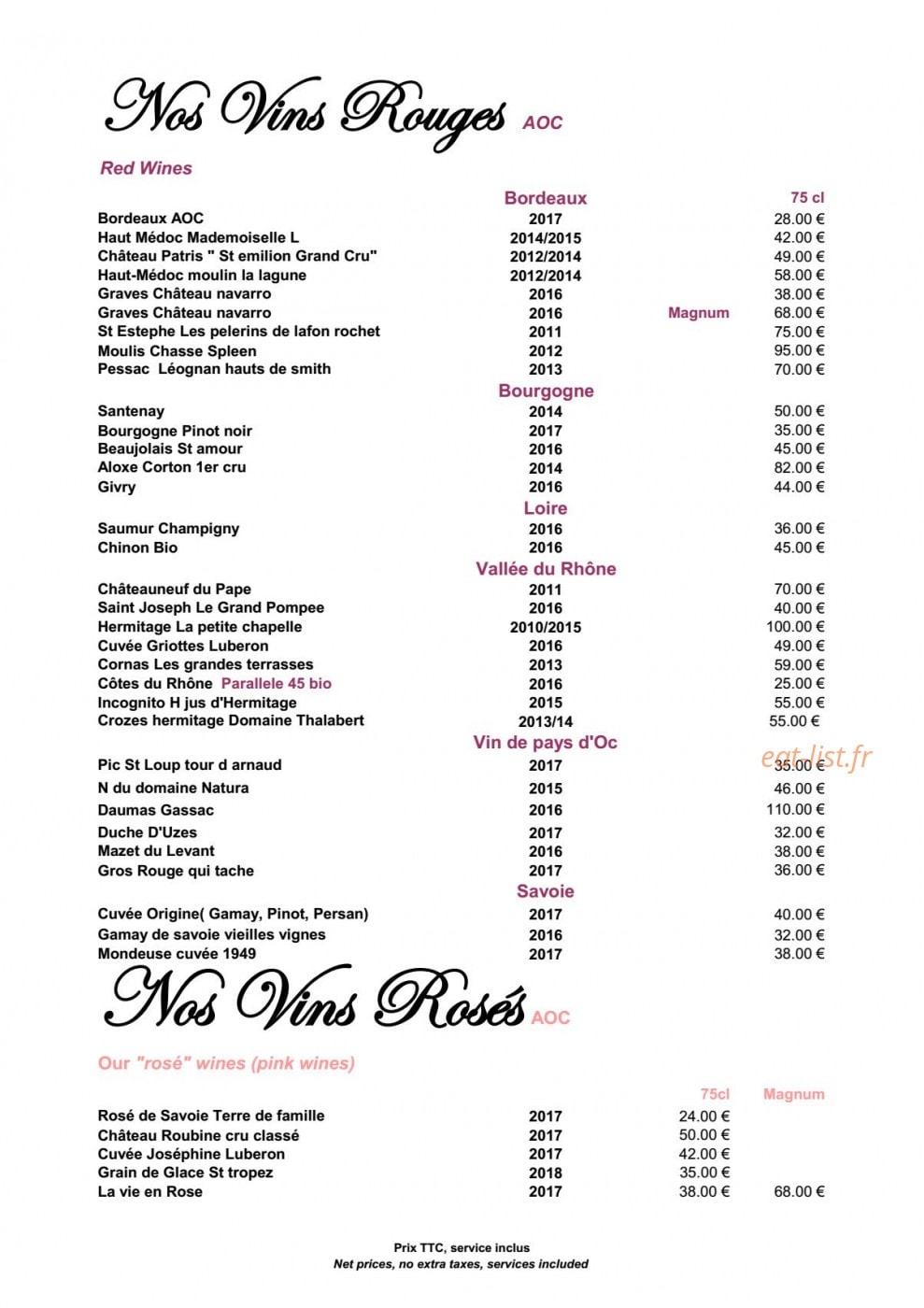 Le Cocon des Neiges — carte page 14