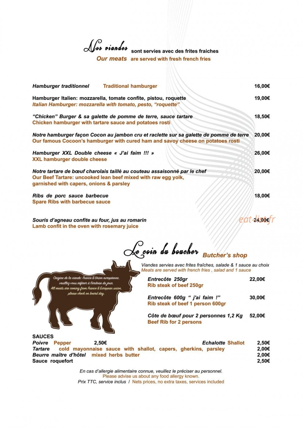 Le Cocon des Neiges — carte page 4
