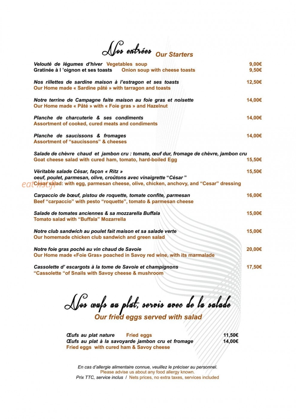 Le Cocon des Neiges — carte page 2