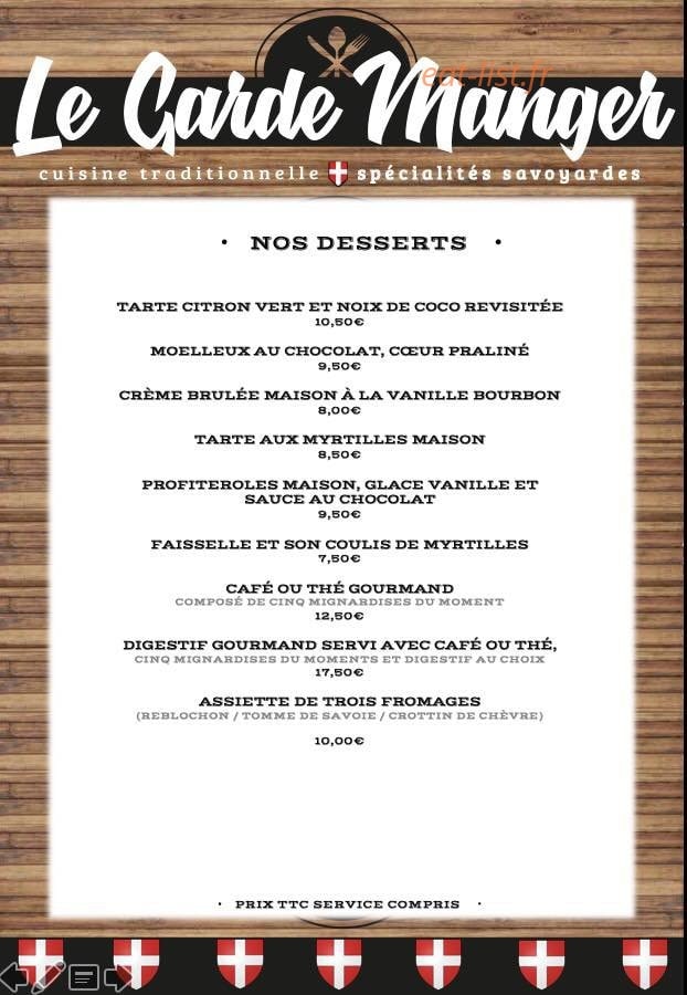 Le garde manger — carte page 6