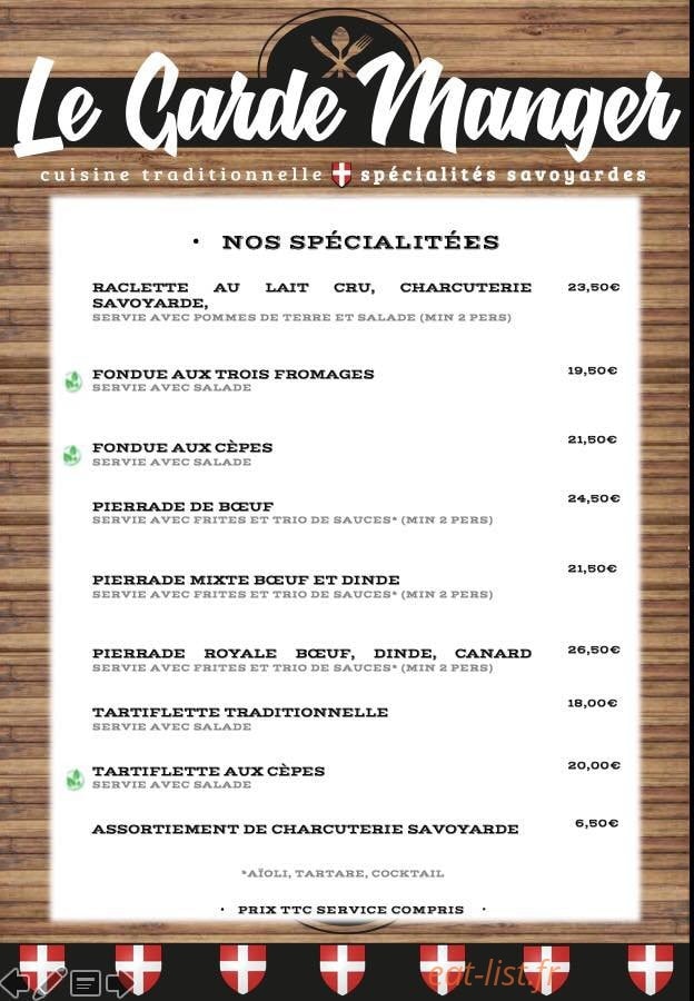 Le garde manger — carte page 4