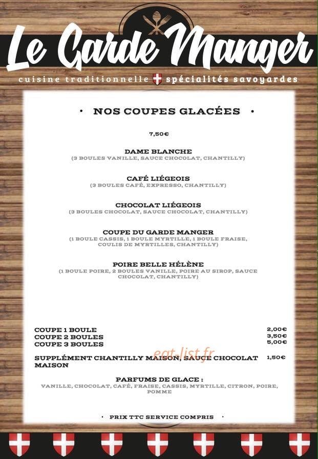 Le garde manger — carte page 8