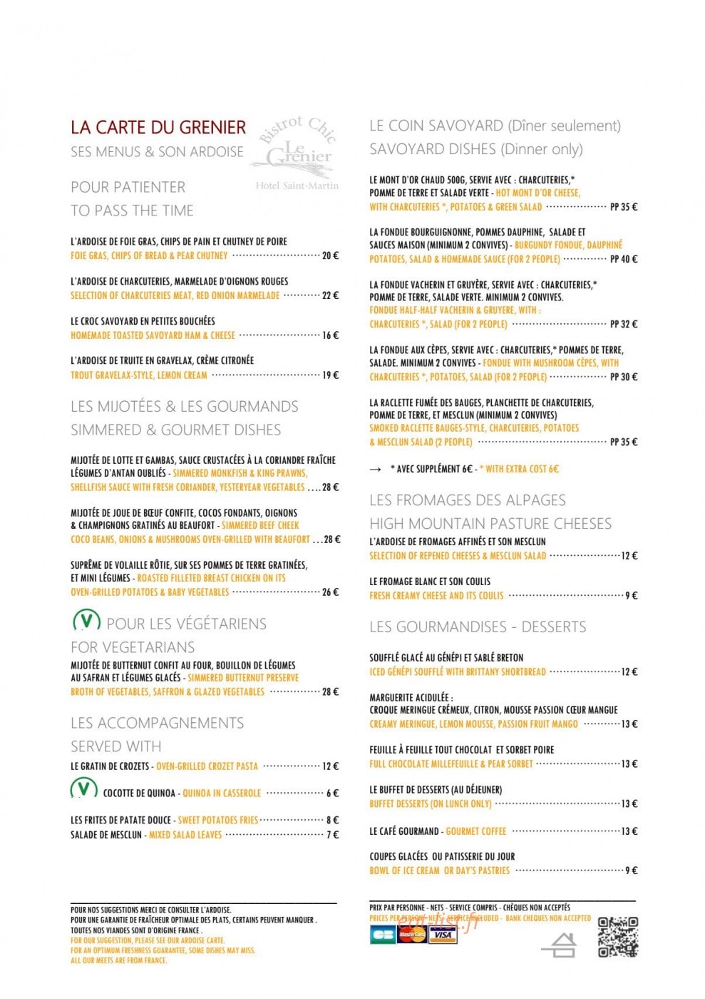 Le Grenier — carte page 2