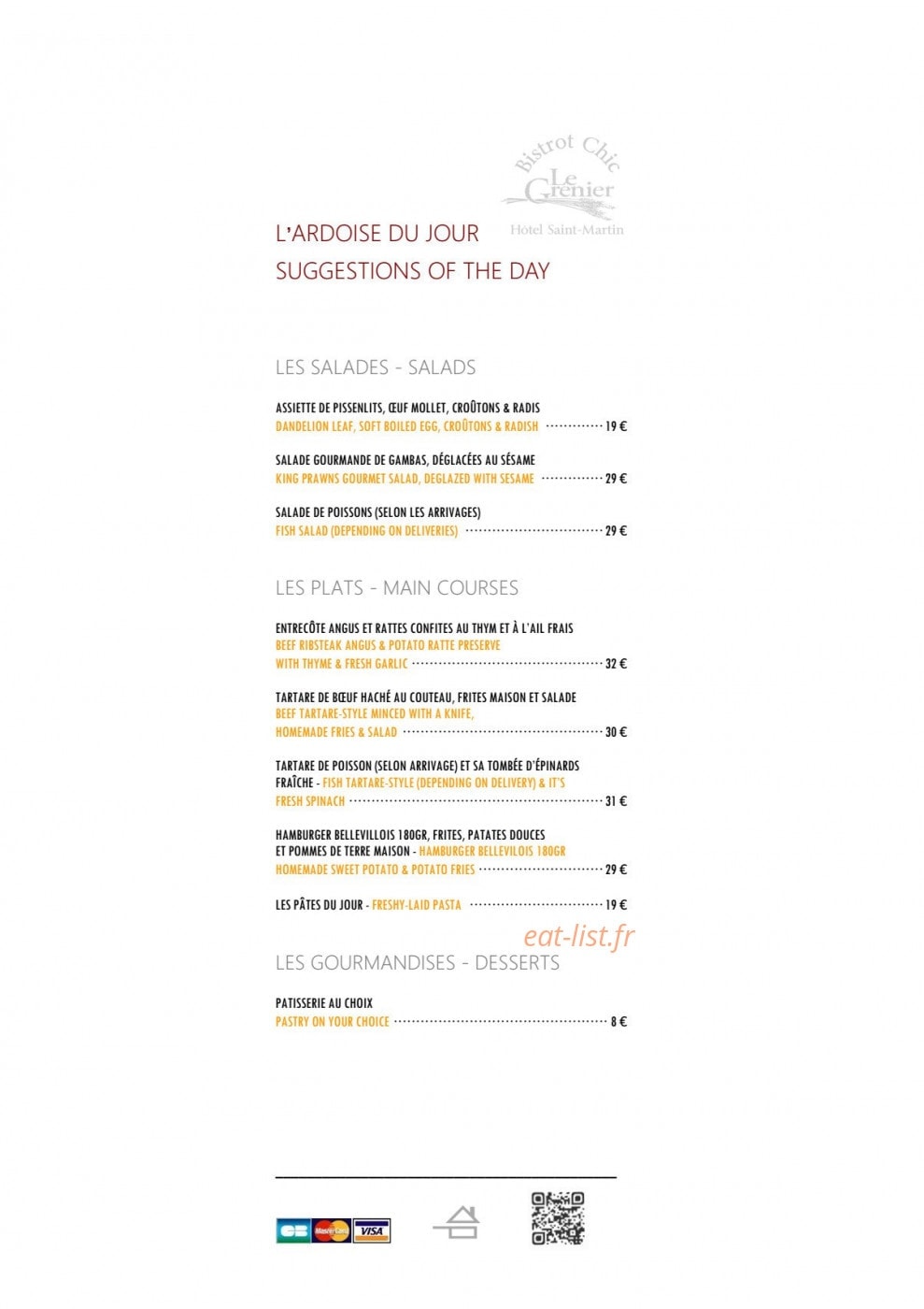 Le Grenier — carte page 3