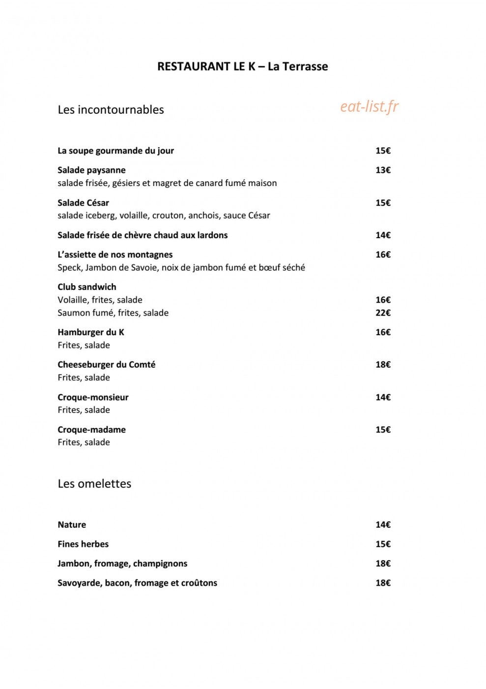 Le K — carte page 3