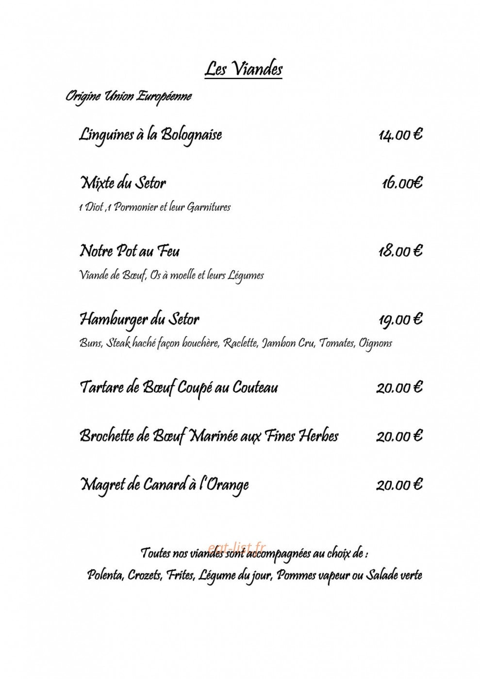 Le setor — carte page 2