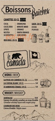 Winter Café — carte page 7