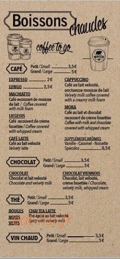 Winter Café — carte page 6