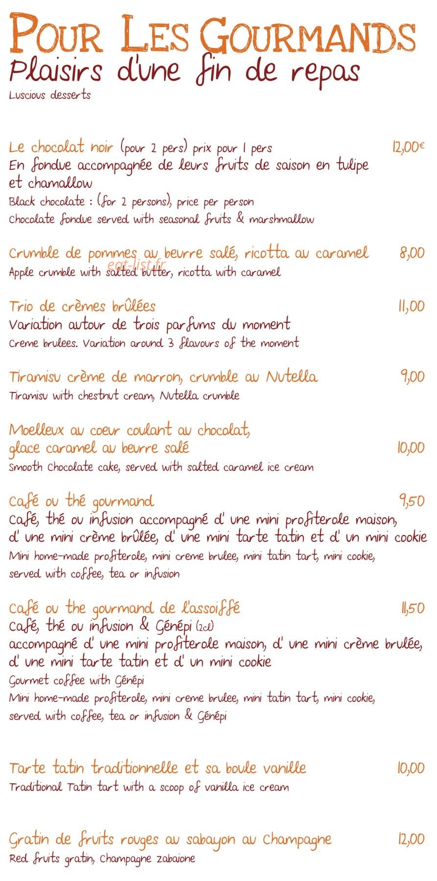 La Cabane — carte page 7