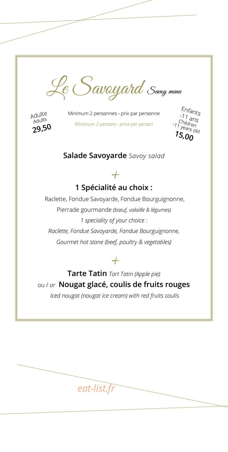 La Joyeuse Fondue — carte page 7