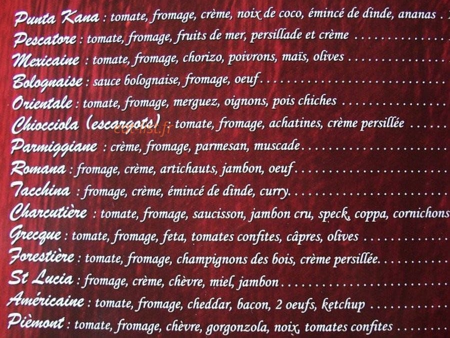 La Storia — carte page 1
