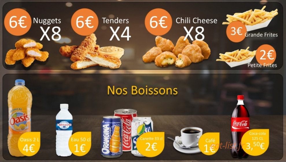 O gourmand — carte page 4