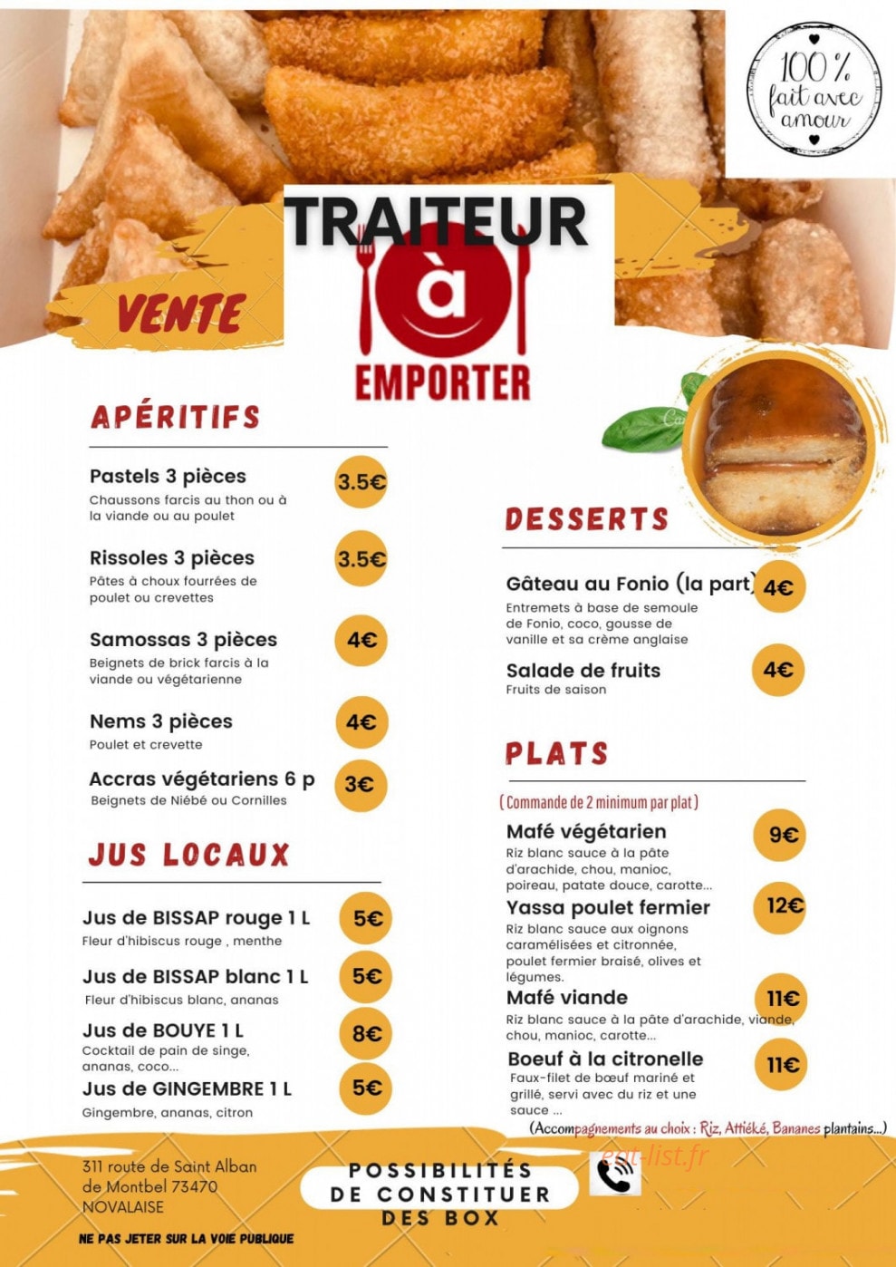 La Balade Exotique — carte page 2