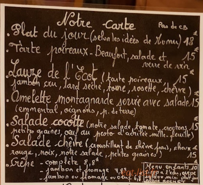 Chez Mumu — carte page 1