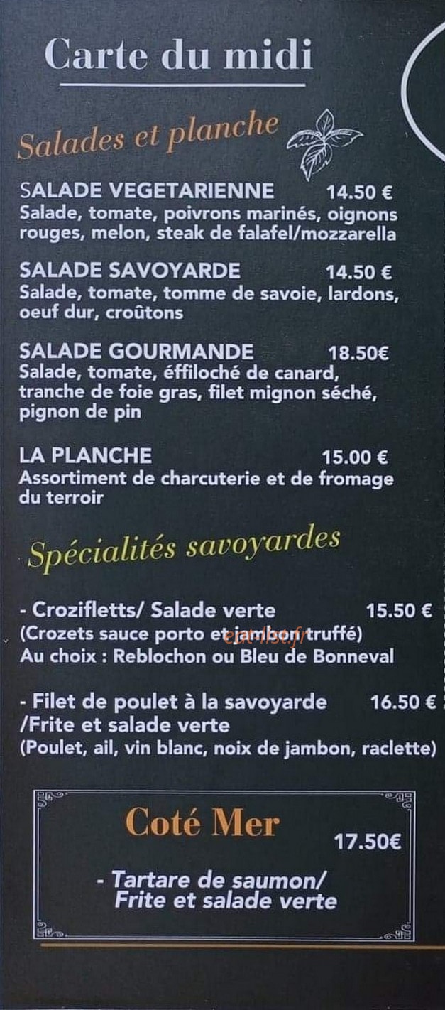 Le Rockabar — carte page 1
