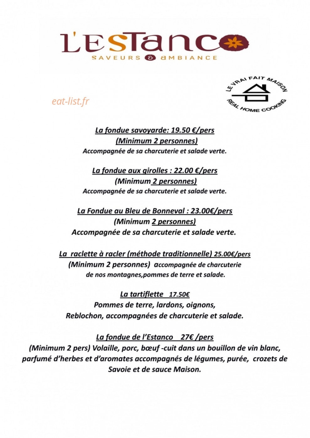 L'Estanco — carte page 6
