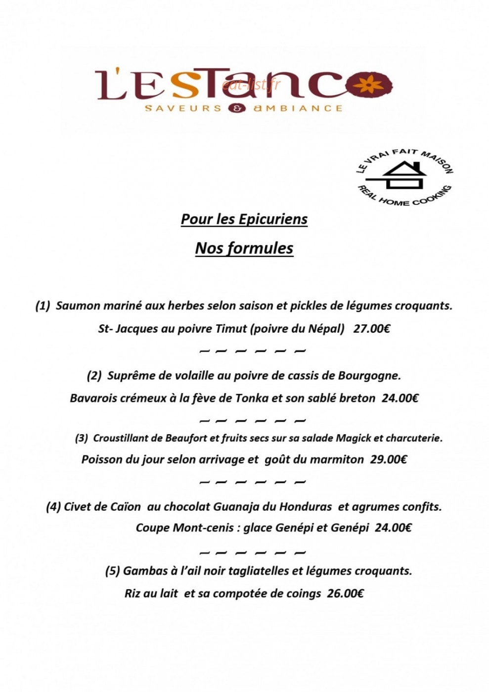L'Estanco — carte page 7