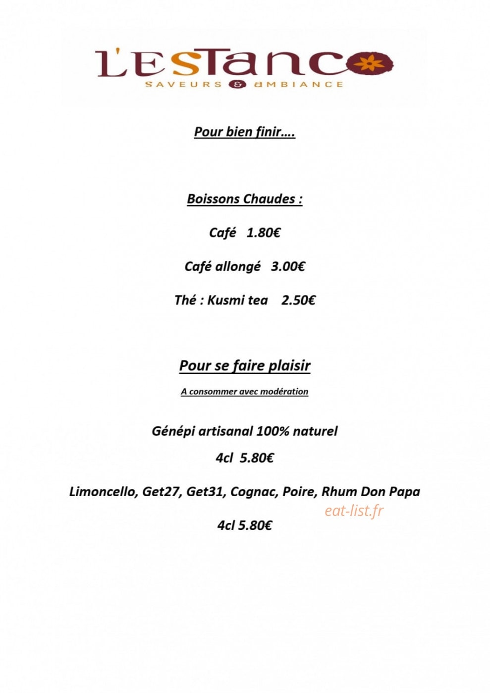 L'Estanco — carte page 9