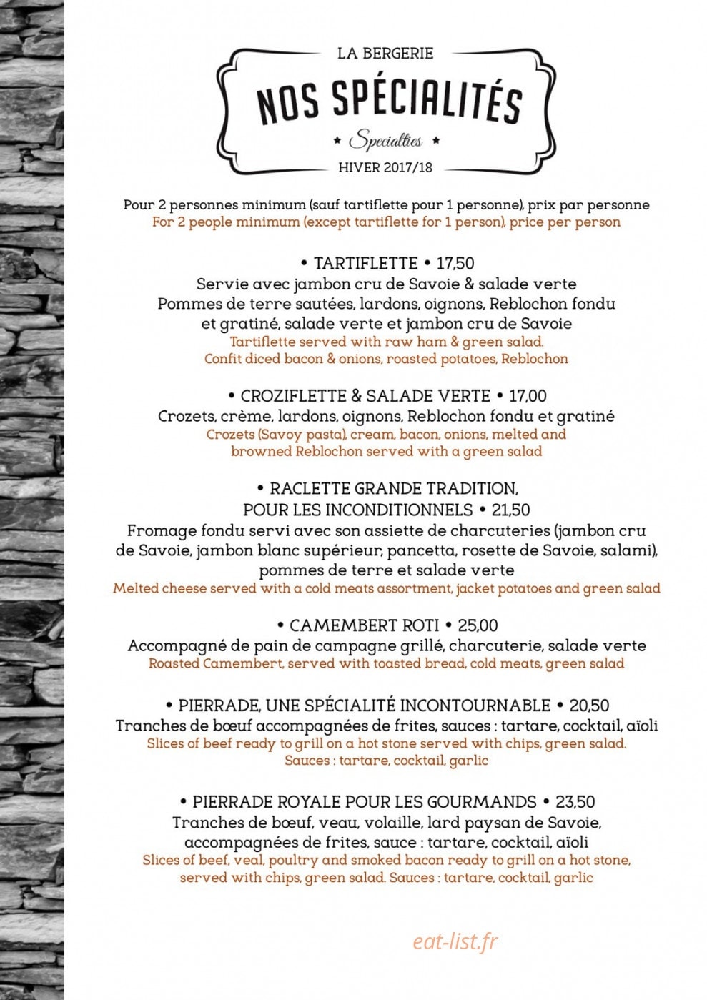 La Bergerie — carte page 5