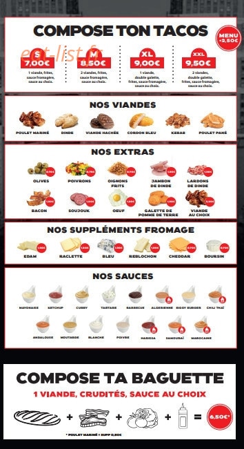 Eat Side — carte page 2