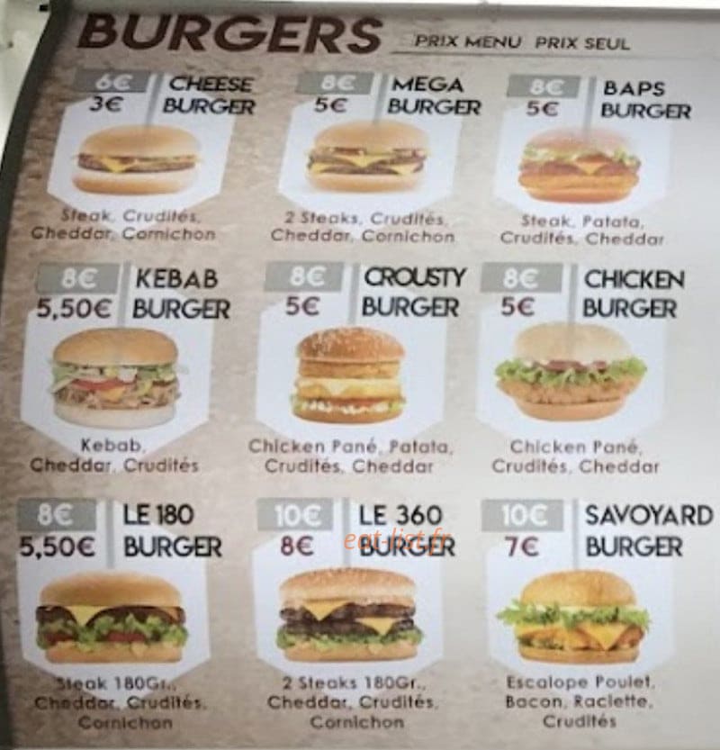 Kebab Land — carte page 1