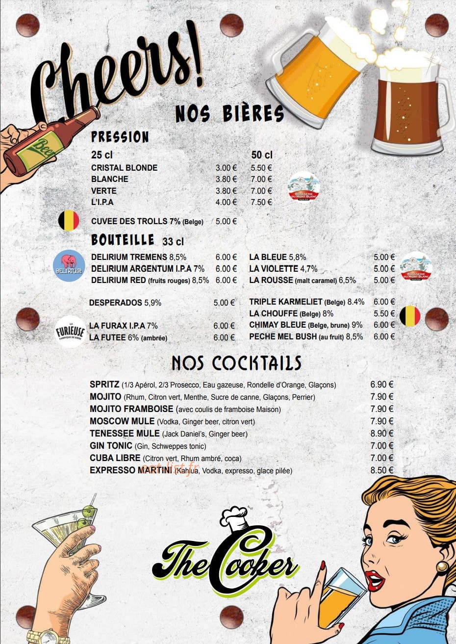 The Cooker — carte page 2