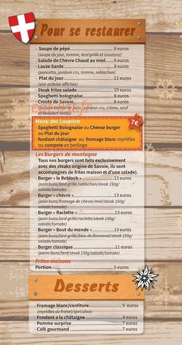 Le chalet de l'Armoise — carte page 1