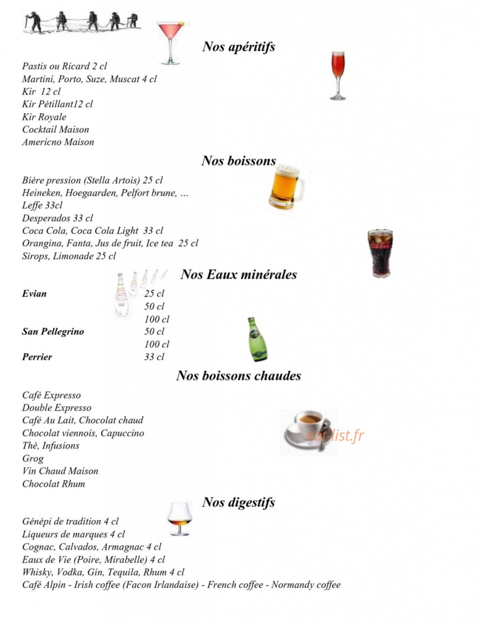 La Cordée — carte page 1