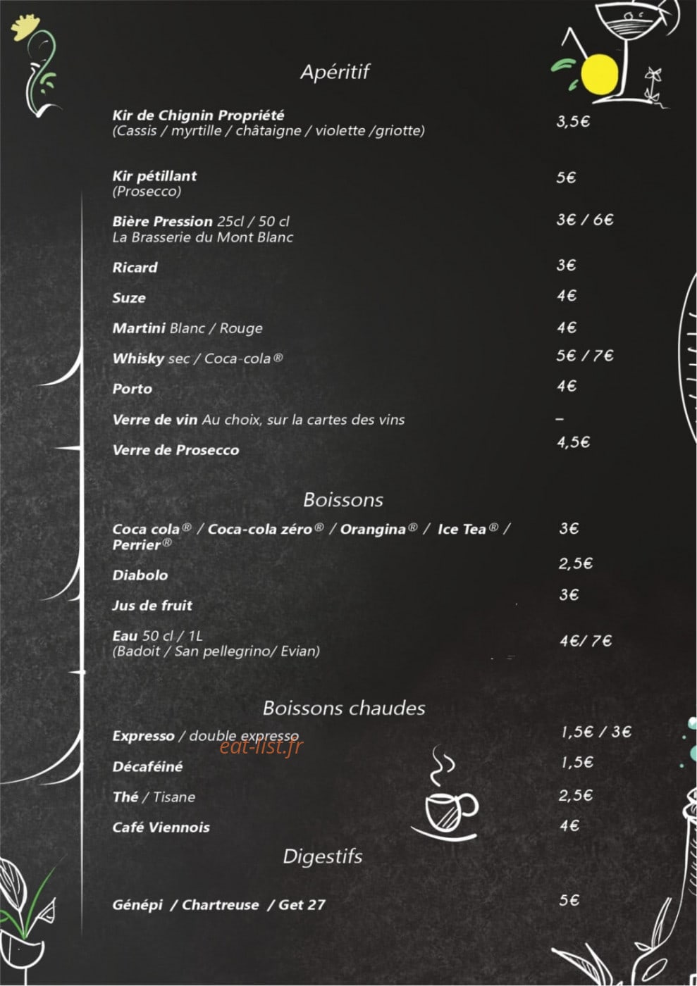 La Petite Ferme — carte page 8