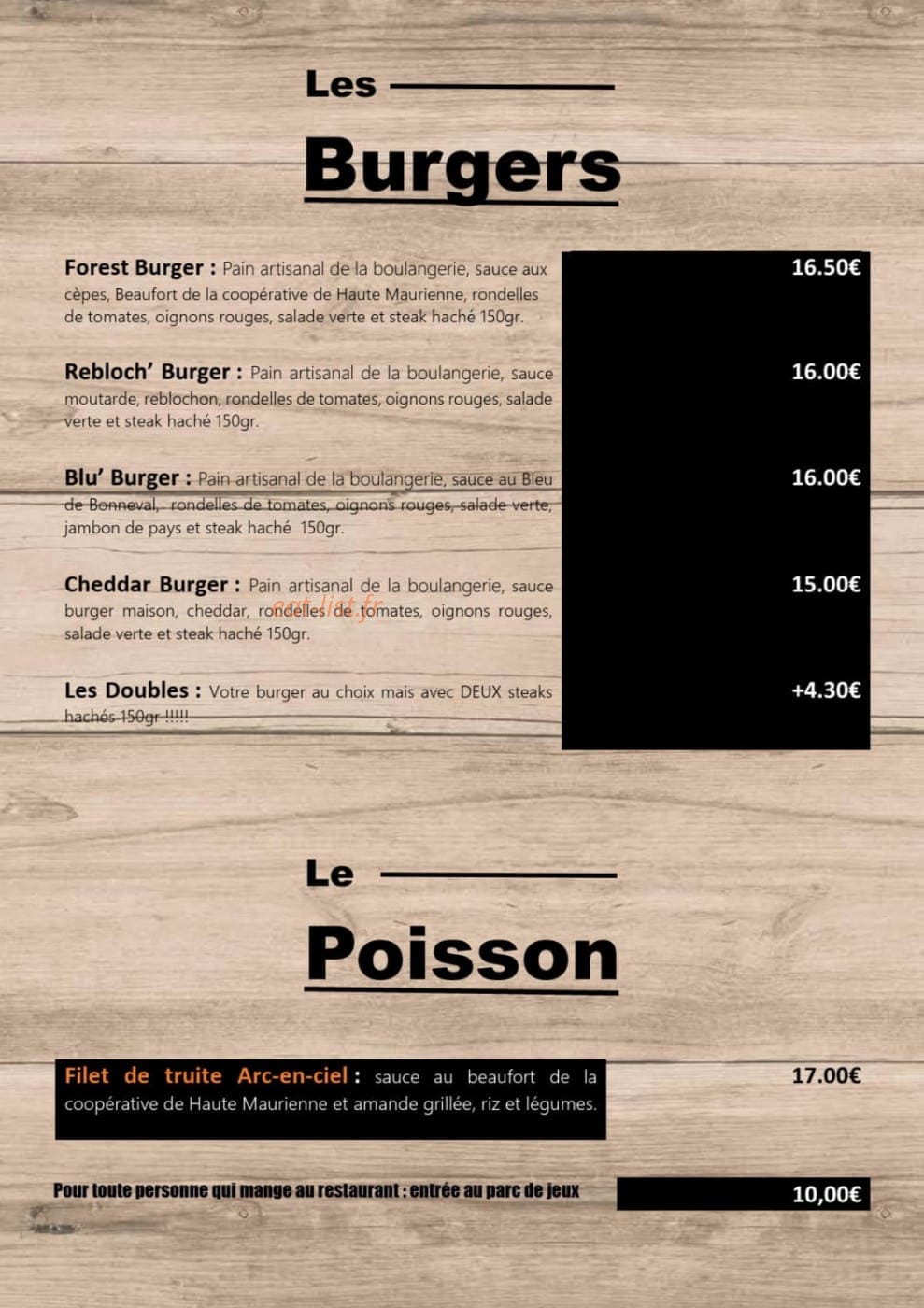 La Tete à l'Envers — carte page 3