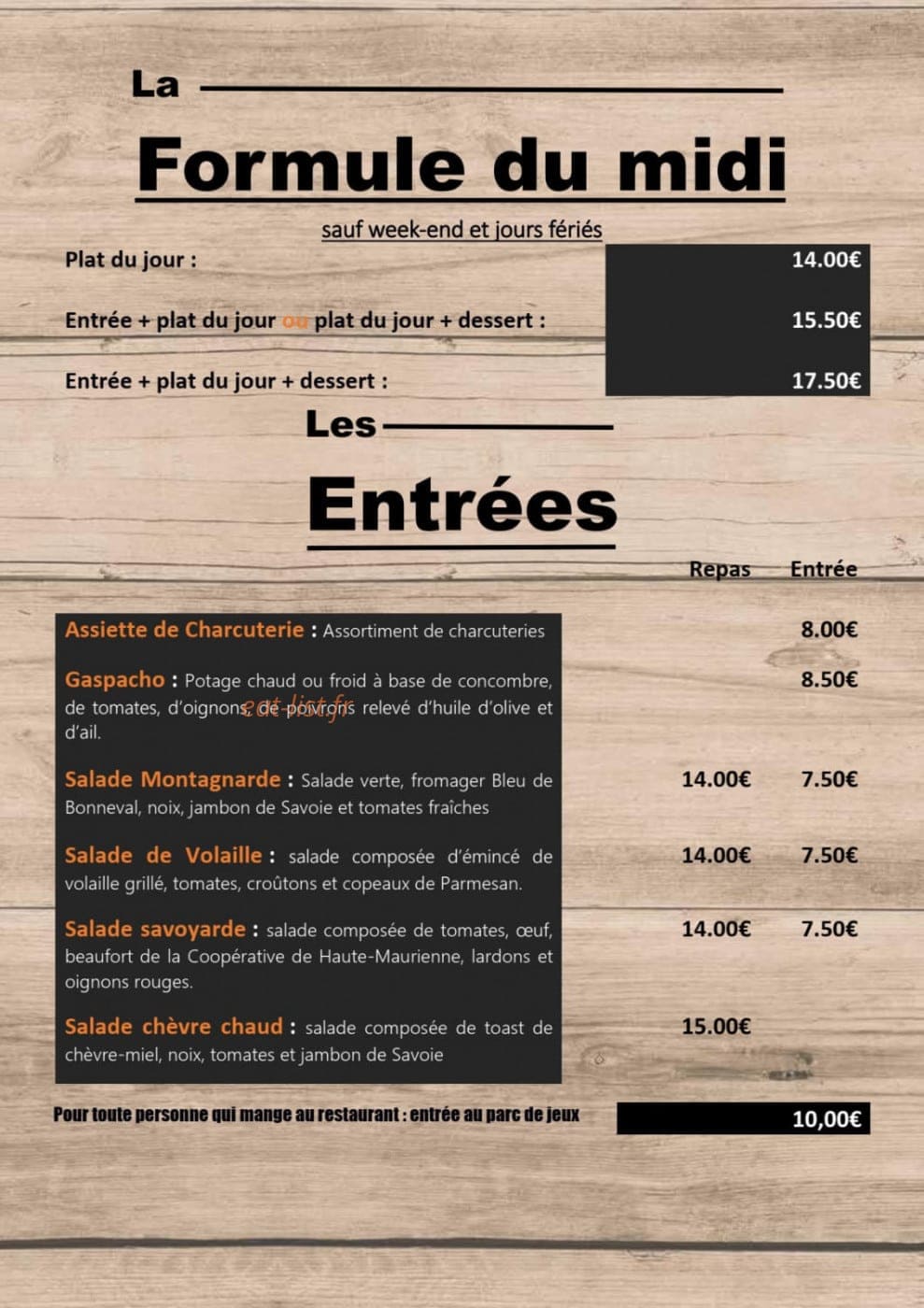 La Tete à l'Envers — carte page 1