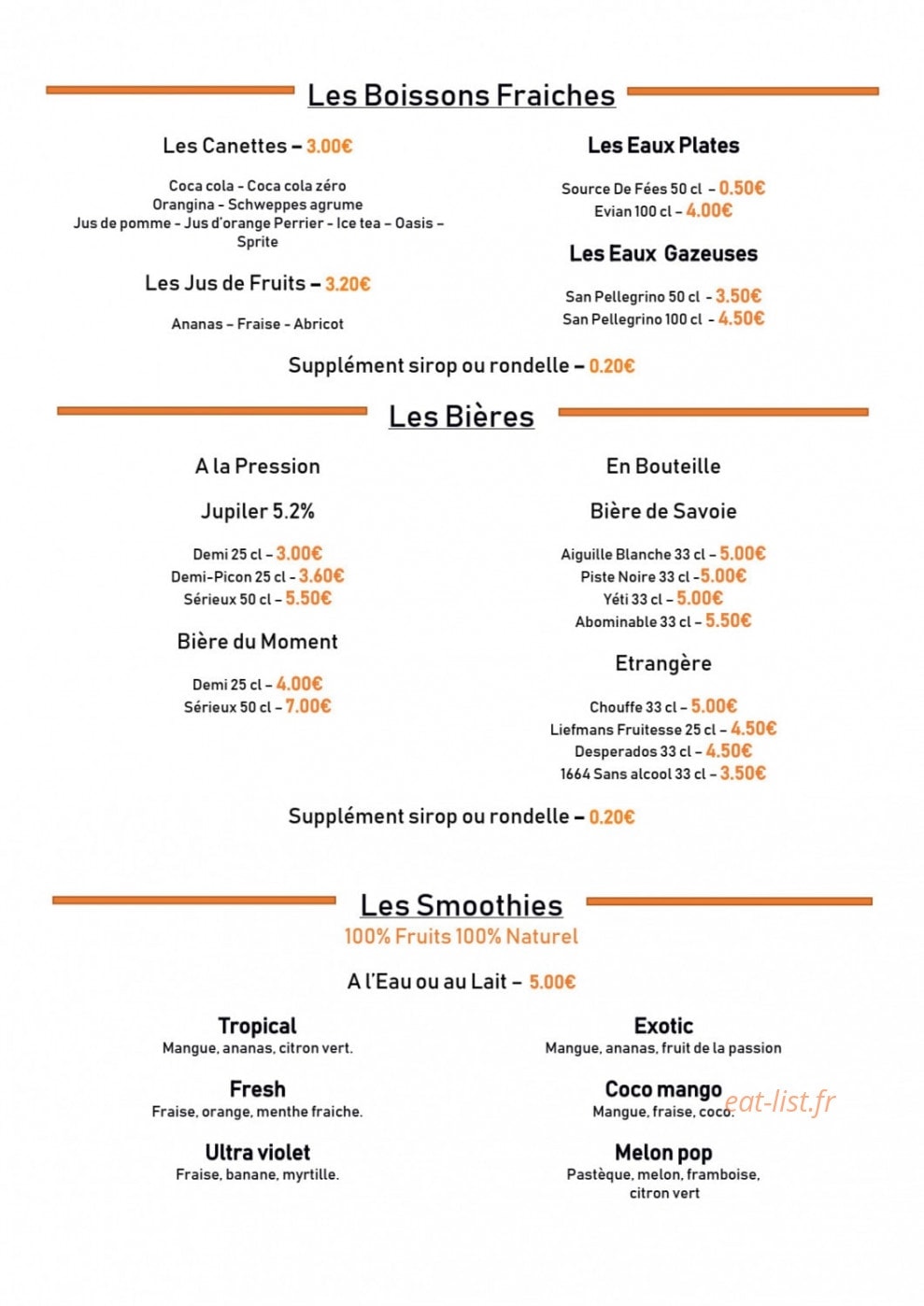 La Tete à l'Envers — carte page 11