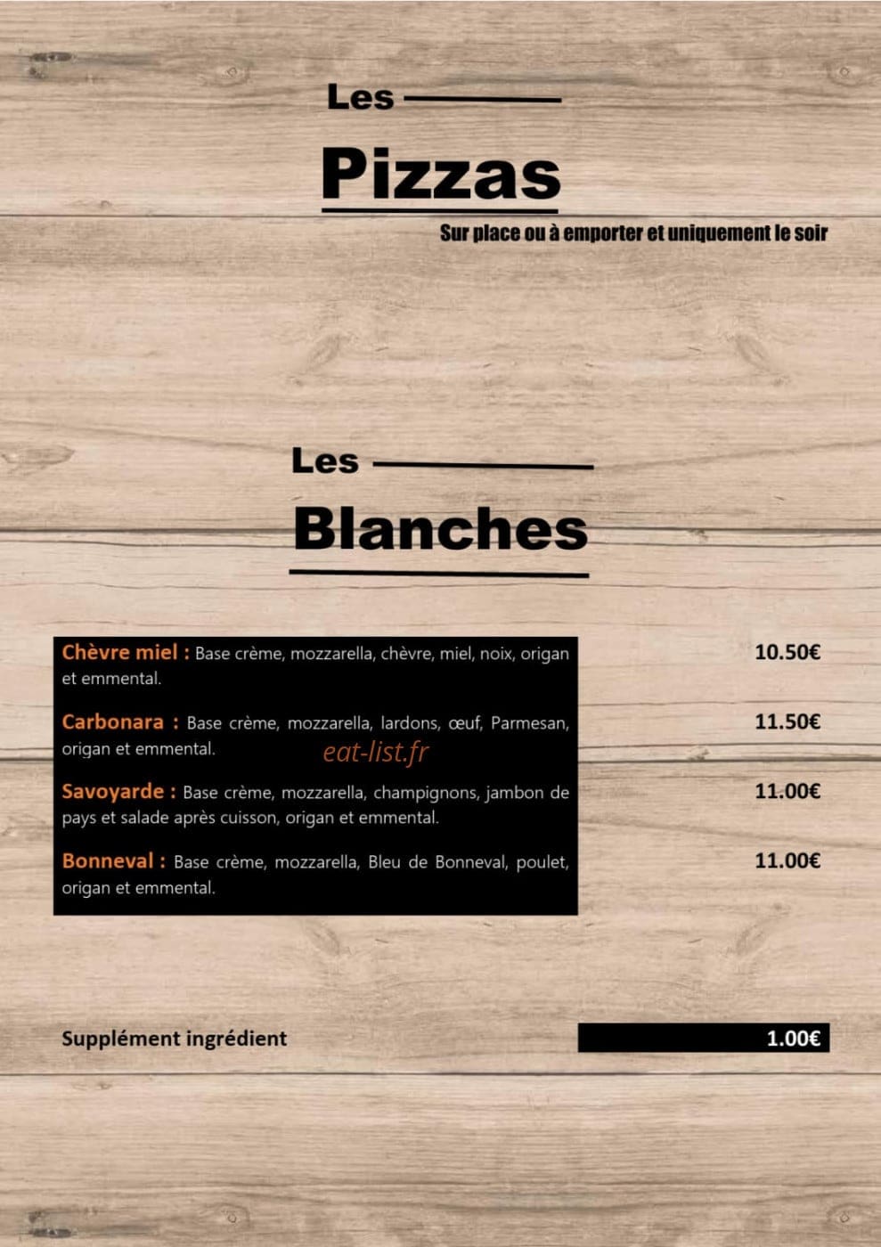 La Tete à l'Envers — carte page 17