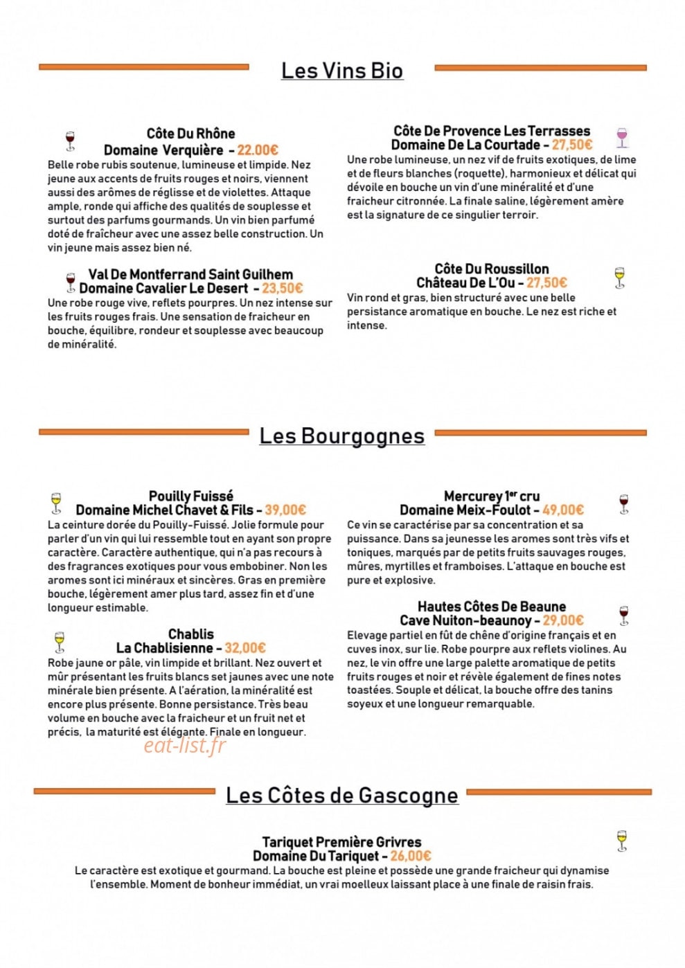 La Tete à l'Envers — carte page 13